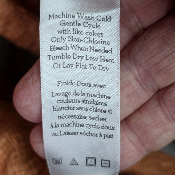 Croft & Barrow XXL Green Polka Dot Extra Soft Pullover Split Hem Long Sleeve - Picture 4 of 9